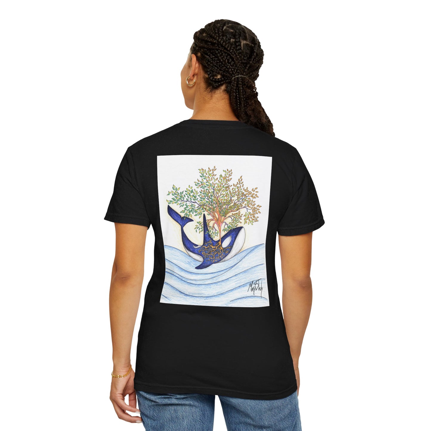 Truly PNW - Orca Spouting Tree of Life T-shirt