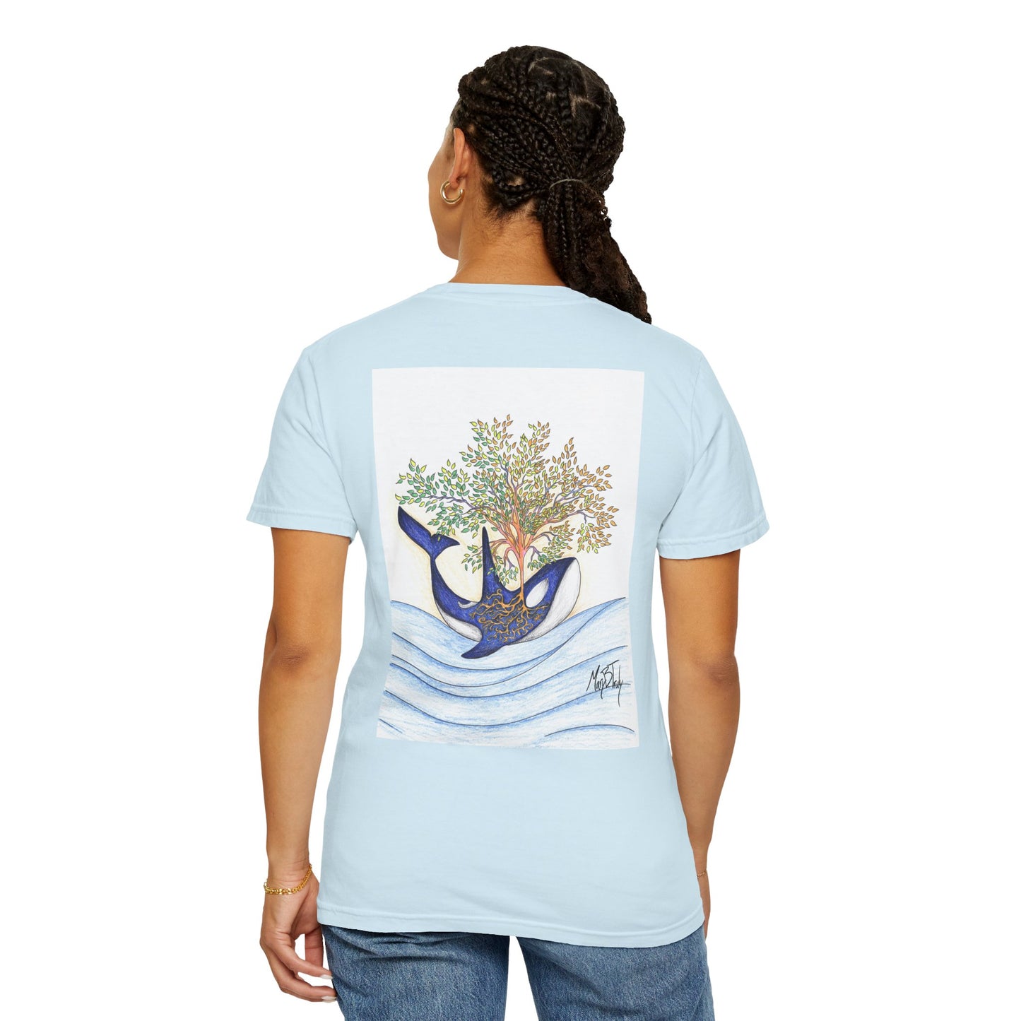 Truly PNW - Orca Spouting Tree of Life T-shirt