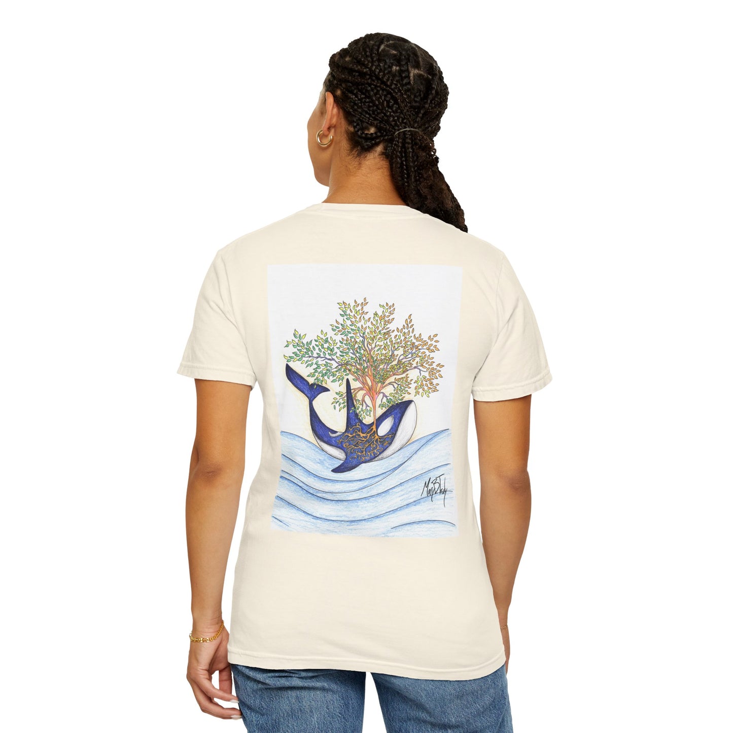 Truly PNW - Orca Spouting Tree of Life T-shirt